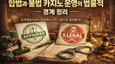 합법과 불법 카지노 운영의 법률적 경계