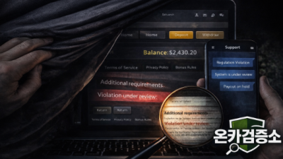 먹튀 사이트의 숨겨진 위험한 패턴