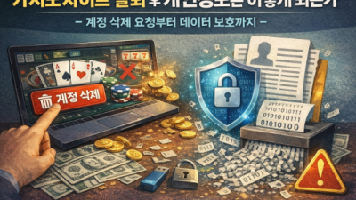 카지노 사이트 탈퇴 후 개인정보는 어떻게 되는가
