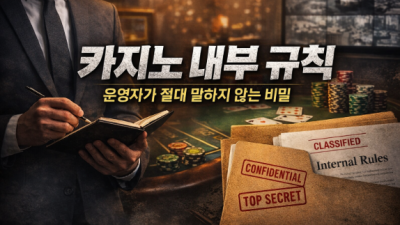 카지노 운영자가 절대 공개하지 않는 내부 규칙들