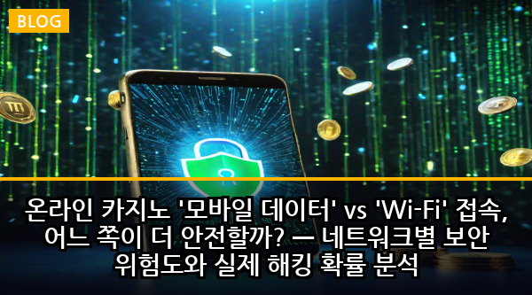 온라인 카지노 '모바일 데이터' vs 'Wi-Fi' 접속, 어느 쪽이 더 안전할까? — 네트워크별 보안 위험도와 실제 해킹 확률 분석