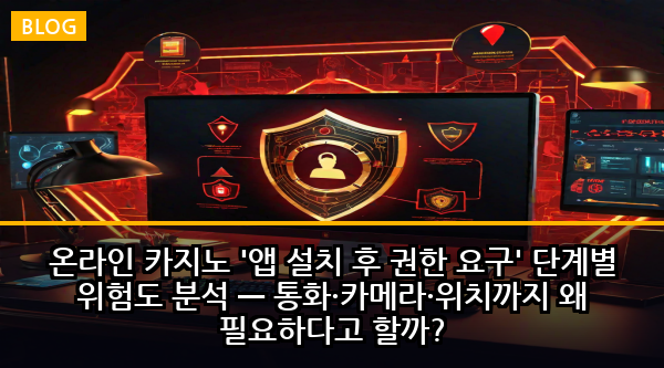 온라인 카지노 '앱 설치 후 권한 요구' 단계별 위험도 분석 — 통화·카메라·위치까지 왜 필요하다고 할까?