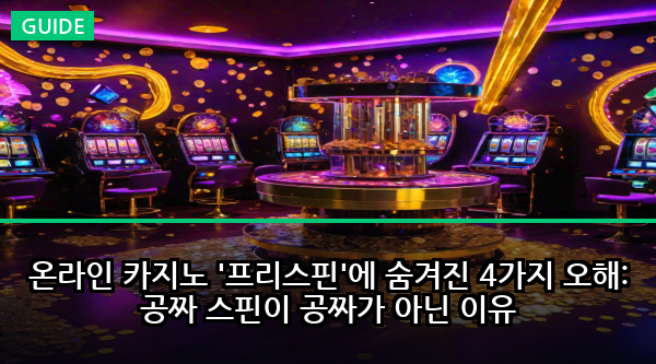 온라인 카지노 '프리스핀'에 숨겨진 4가지 오해: 공짜 스핀이 공짜가 아닌 이유