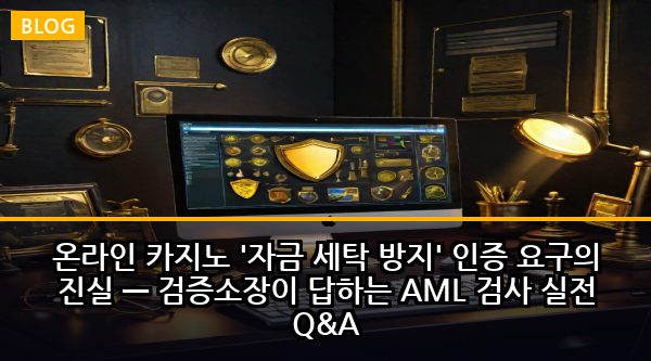 온라인 카지노 '자금 세탁 방지' 인증 요구의 진실 — 검증소장이 답하는 AML 검사 실전 Q&A