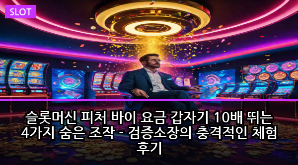 슬롯머신 피처 바이 요금 갑자기 10배 뛰는 4가지 숨은 조작 - 검증소장의 충격적인 체험 후기