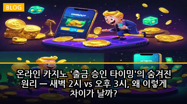온라인 카지노 '출금 승인 타이밍'의 숨겨진 원리 — 새벽 2시 vs 오후 3시, 왜 이렇게 차이가 날까?