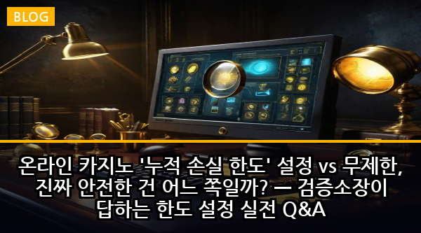 온라인 카지노 '누적 손실 한도' 설정 vs 무제한, 진짜 안전한 건 어느 쪽일까? — 검증소장이 답하는 한도 설정 실전 Q&A