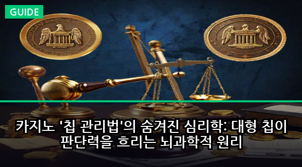 카지노 '칩 관리법'의 숨겨진 심리학: 대형 칩이 판단력을 흐리는 뇌과학적 원리