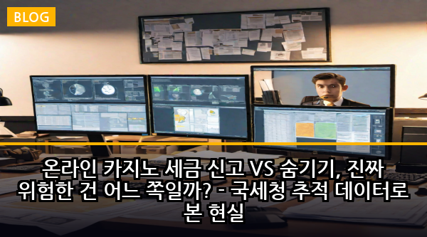 온라인 카지노 세금 신고 VS 숨기기, 진짜 위험한 건 어느 쪽일까? - 국세청 추적 데이터로 본 현실