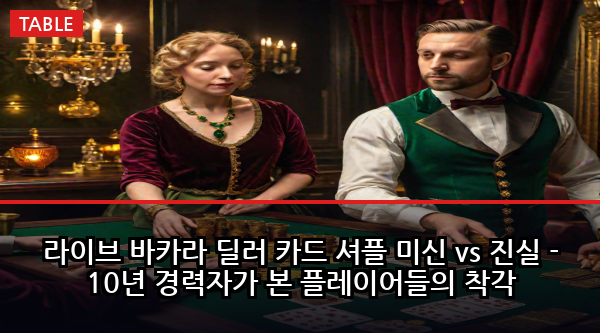 라이브 바카라 딜러 카드 셔플 미신 vs 진실 - 10년 경력자가 본 플레이어들의 착각