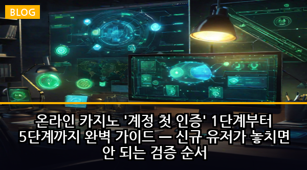 온라인 카지노 '계정 첫 인증' 1단계부터 5단계까지 완벽 가이드 — 신규 유저가 놓치면 안 되는 검증 순서