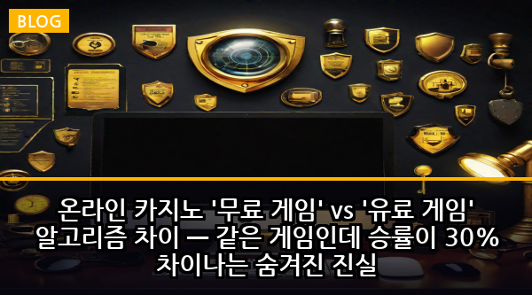 온라인 카지노 '무료 게임' vs '유료 게임' 알고리즘 차이 — 같은 게임인데 승률이 30% 차이나는 숨겨진 진실