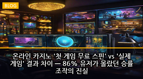 온라인 카지노 '첫 게임 무료 스핀' vs '실제 게임' 결과 차이 — 86% 유저가 몰랐던 승률 조작의 진실