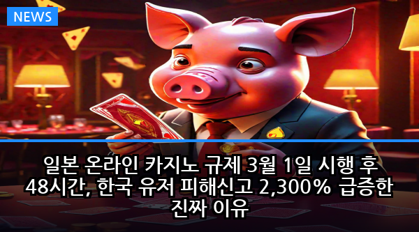 일본 온라인 카지노 규제 3월 1일 시행 후 48시간, 한국 유저 피해신고 2,300% 급증한 진짜 이유