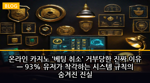 온라인 카지노 '베팅 취소' 거부당한 진짜 이유 — 93% 유저가 착각하는 시스템 규칙의 숨겨진 진실