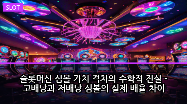 슬롯머신 심볼 가치 격차의 수학적 진실 - 고배당과 저배당 심볼의 실제 배율 차이