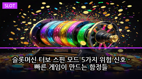 슬롯머신 터보 스핀 모드 5가지 위험 신호 - 빠른 게임이 만드는 함정들