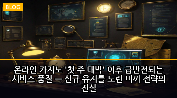 온라인 카지노 '첫 주 대박' 이후 급반전되는 서비스 품질 — 신규 유저를 노린 미끼 전략의 진실