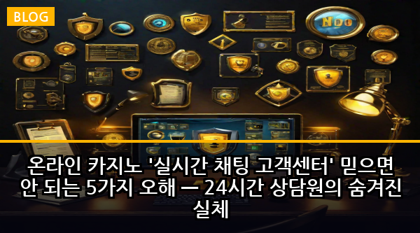 온라인 카지노 '실시간 채팅 고객센터' 믿으면 안 되는 5가지 오해 — 24시간 상담원의 숨겨진 실체