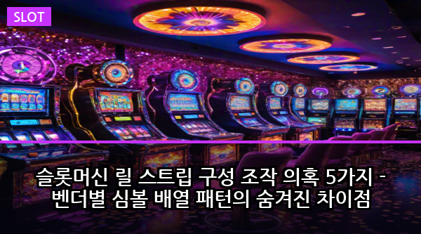 슬롯머신 릴 스트립 구성 조작 의혹 5가지 - 벤더별 심볼 배열 패턴의 숨겨진 차이점