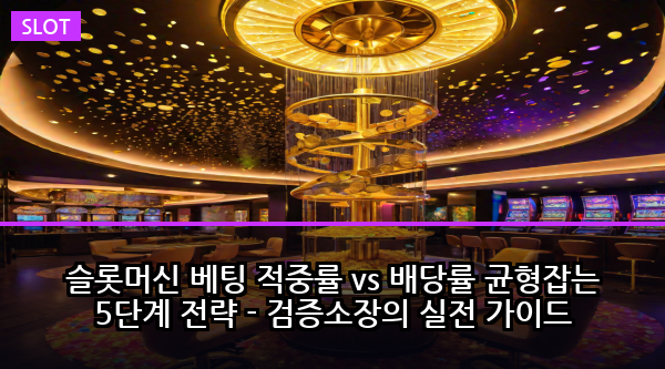 슬롯머신 베팅 적중률 vs 배당률 균형잡는 5단계 전략 - 검증소장의 실전 가이드