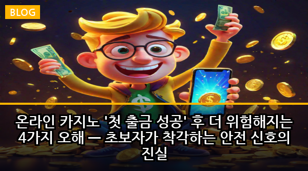 온라인 카지노 '첫 출금 성공' 후 더 위험해지는 4가지 오해 — 초보자가 착각하는 안전 신호의 진실