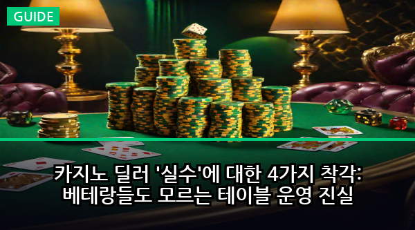카지노 딜러 '실수'에 대한 4가지 착각: 베테랑들도 모르는 테이블 운영 진실