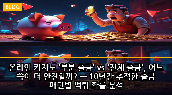 온라인 카지노 '부분 출금' vs '전체 출금', 어느 쪽이 더 안전할까? — 10년간 추적한 출금 패턴별 먹튀 확률 분석