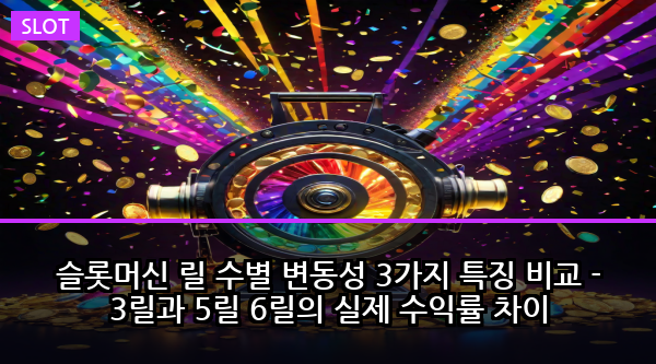 슬롯머신 릴 수별 변동성 3가지 특징 비교 - 3릴과 5릴 6릴의 실제 수익률 차이