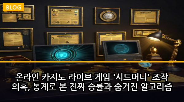 온라인 카지노 라이브 게임 '시드머니' 조작 의혹, 통계로 본 진짜 승률과 숨겨진 알고리즘