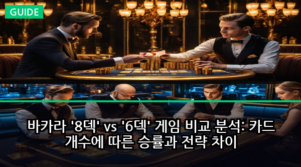 바카라 '8덱' vs '6덱' 게임 비교 분석: 카드 개수에 따른 승률과 전략 차이