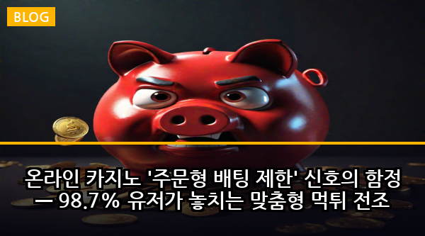온라인 카지노 '주문형 배팅 제한' 신호의 함정 — 98.7% 유저가 놓치는 맞춤형 먹튀 전조