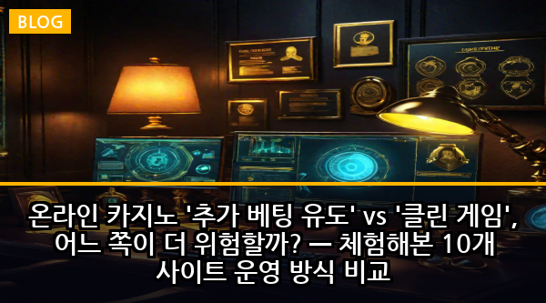 온라인 카지노 '추가 베팅 유도' vs '클린 게임', 어느 쪽이 더 위험할까? — 체험해본 10개 사이트 운영 방식 비교