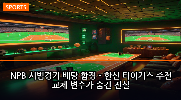 NPB 시범경기 배당 함정 - 한신 타이거스 주전 교체 변수가 숨긴 진실