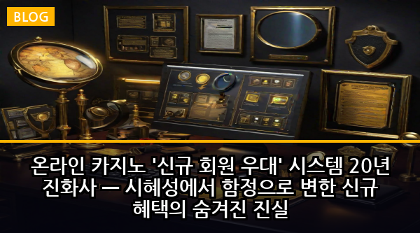 온라인 카지노 '신규 회원 우대' 시스템 20년 진화사 — 시혜성에서 함정으로 변한 신규 혜택의 숨겨진 진실