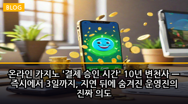 온라인 카지노 '결제 승인 시간' 10년 변천사 — 즉시에서 3일까지, 지연 뒤에 숨겨진 운영진의 진짜 의도