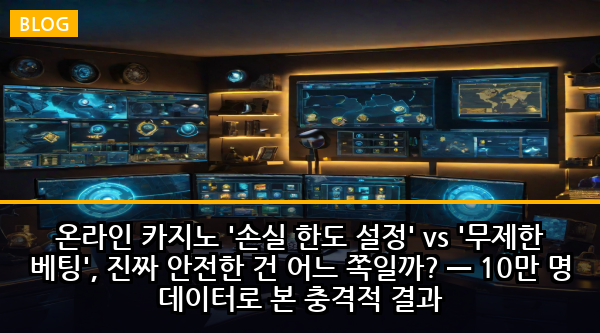 온라인 카지노 '손실 한도 설정' vs '무제한 베팅', 진짜 안전한 건 어느 쪽일까? — 10만 명 데이터로 본 충격적 결과