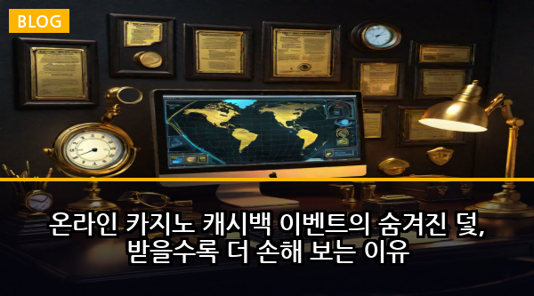 온라인 카지노 캐시백 이벤트의 숨겨진 덫, 받을수록 더 손해 보는 이유