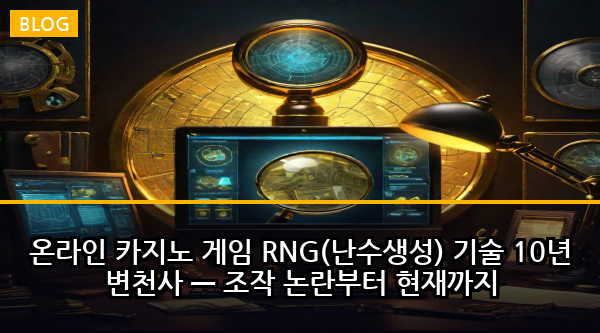 온라인 카지노 게임 RNG(난수생성) 기술 10년 변천사 — 조작 논란부터 현재까지