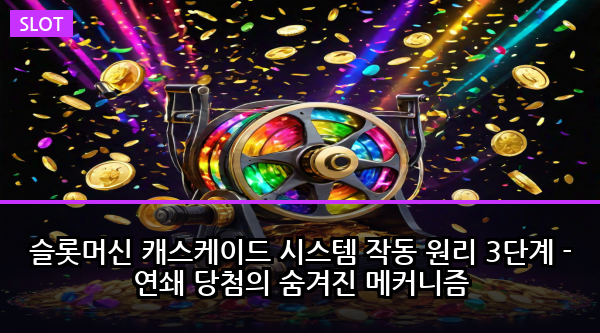 슬롯머신 캐스케이드 시스템 작동 원리 3단계 - 연쇄 당첨의 숨겨진 메커니즘
