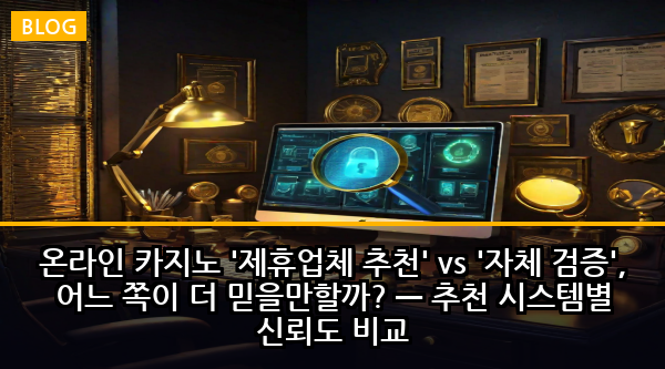 온라인 카지노 '제휴업체 추천' vs '자체 검증', 어느 쪽이 더 믿을만할까? — 추천 시스템별 신뢰도 비교