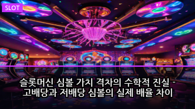 슬롯머신 심볼 가치 격차의 수학적 진실 - 고배당과 저배당 심볼의 실제 배율 차이