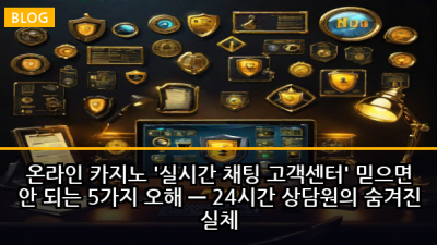 온라인 카지노 '실시간 채팅 고객센터' 믿으면 안 되는 5가지 오해 — 24시간 상담원의 숨겨진 실체