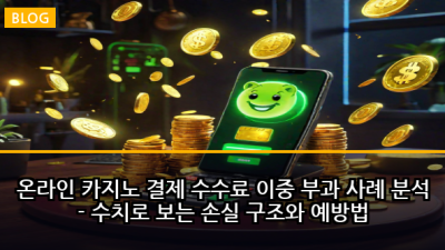 온라인 카지노 결제 수수료 이중 부과 사례 분석 - 수치로 보는 손실 구조와 예방법