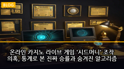 온라인 카지노 라이브 게임 '시드머니' 조작 의혹, 통계로 본 진짜 승률과 숨겨진 알고리즘