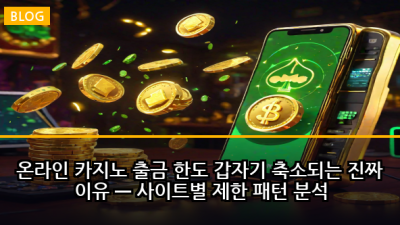 온라인 카지노 출금 한도 갑자기 축소되는 진짜 이유 — 사이트별 제한 패턴 분석