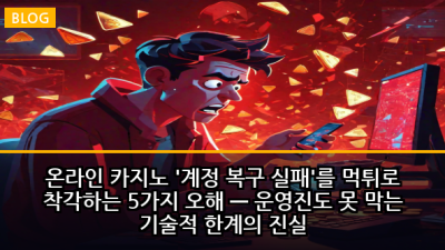 온라인 카지노 '계정 복구 실패'를 먹튀로 착각하는 5가지 오해 — 운영진도 못 막는 기술적 한계의 진실