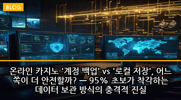 온라인 카지노 '계정 백업' vs '로컬 저장', 어느 쪽이 더 안전할까? — 95% 초보가 착각하는 데이터 보관 방식의 충격적 진실
