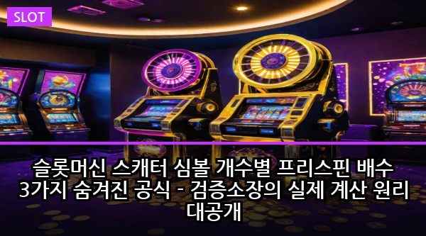 슬롯머신 스캐터 심볼 개수별 프리스핀 배수 3가지 숨겨진 공식 - 검증소장의 실제 계산 원리 대공개