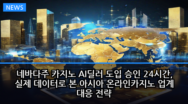 네바다주 카지노 AI딜러 도입 승인 24시간, 실제 데이터로 본 아시아 온라인카지노 업계 대응 전략